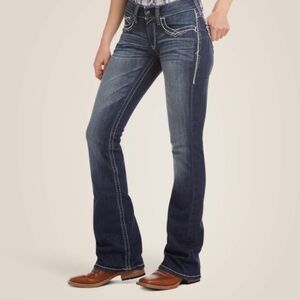 Ariat Mid Rise Stretch Entwined Boot Cut Jean 27L